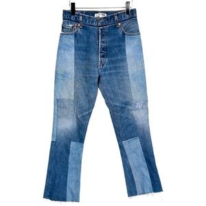 Re/done patchwork jeans